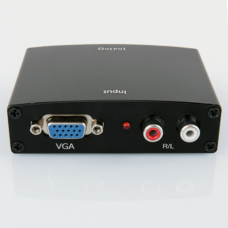 品名: 環保包裝VGA轉HDMI轉換器帶音頻vga轉hdmi盒vga to hdmi視頻1080P J-14215
