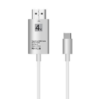 品名: USB3.1 to HDMI 高清轉換線 HUB TYPE-C轉HDMI 4K60hz(白色) J-14150