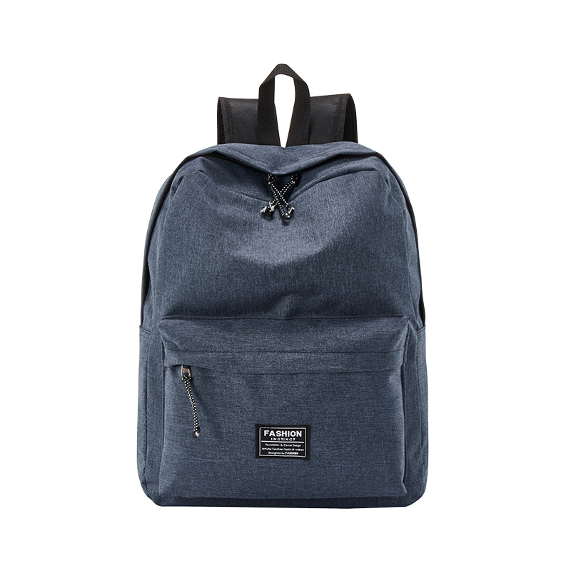 品名: 韓版休閒學生雙肩背包防水多功能背包商務電腦背包(深藍色) J-14015
