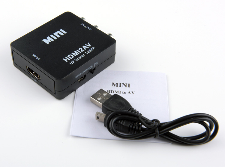 品名: 環保包裝HDMI轉AV轉換器hdmi to av轉換器轉接線(黑色) J-14256
