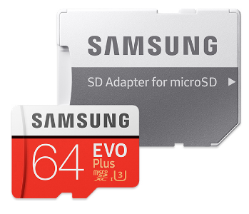 SAMSUNG 三星 EVO Plus microSDXC UHS-1(U3) Class10 64GB記憶卡 (原廠貨)