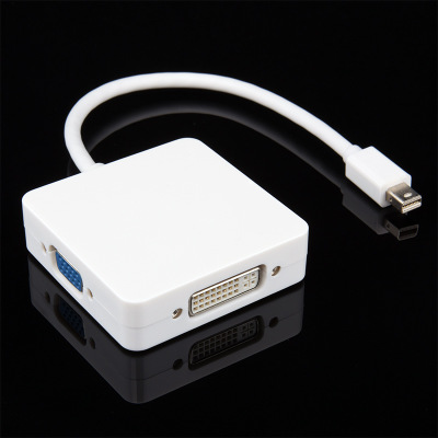 品名: 螢幕顯示器轉接線 Mini DP Displayport轉VGA HDMI DVI轉換線 Macbook(白色) J-14224