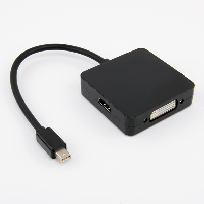 品名: 螢幕顯示器轉接線 Mini DP Displayport轉VGA HDMI DVI轉換線 Macbook(黑色) J-14223