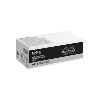 EPSON S050711 黑色碳粉匣(雙包裝)(原廠)