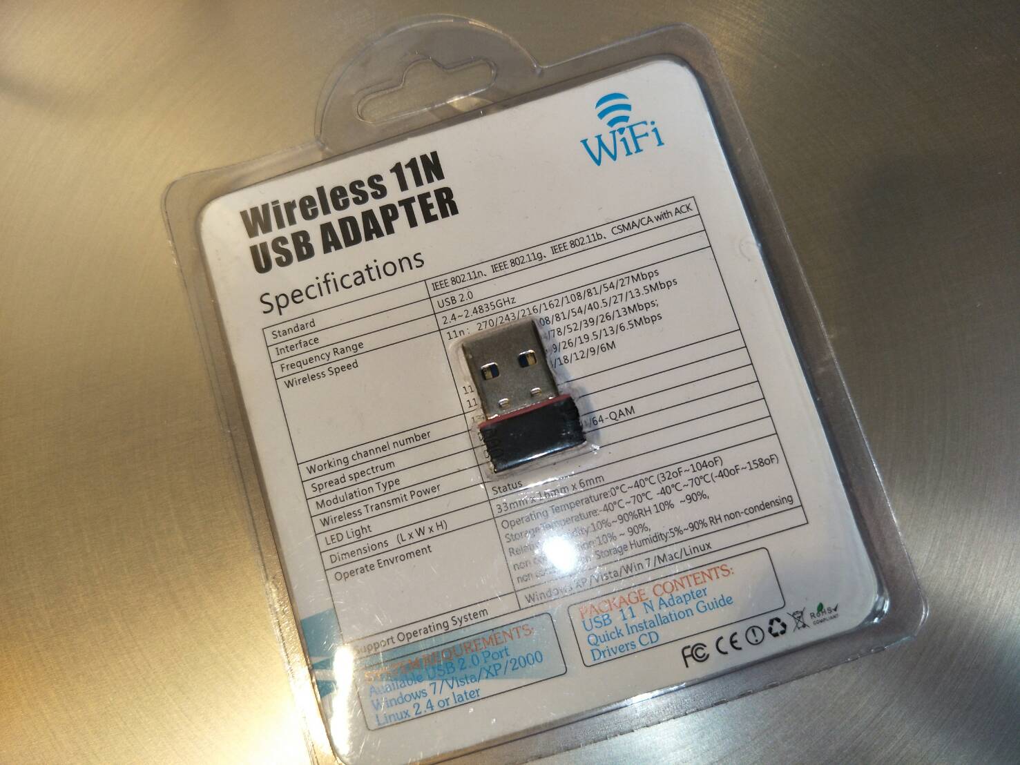 品名: ac150M無線網卡桌上型電腦無線wifi接收器USB迷你接收器RTL8188 J-14475