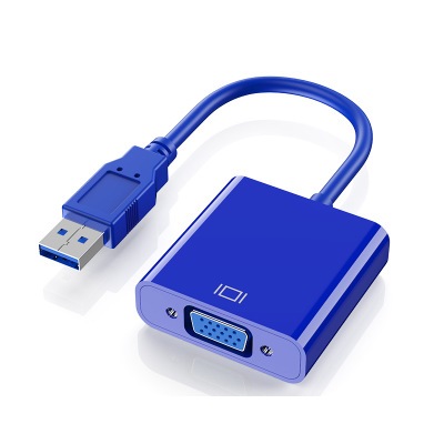 品名: 環保包裝USB轉VGA轉換器電腦接顯示器轉接線usb3.0 to vga(顏色隨機 J-14259