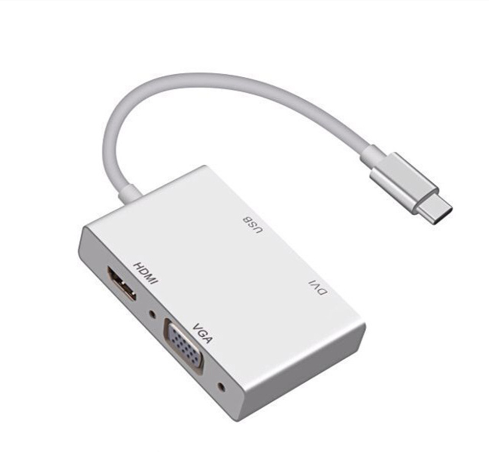 品名: USB 3.1 Type-C轉HDMI VGA DVI HUB TYPE-C轉HDMI(顏色隨機) J-14640