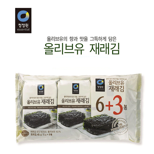 韓國岩燒海苔(重口味有加橄欖油)올리브유재래김5g/9包