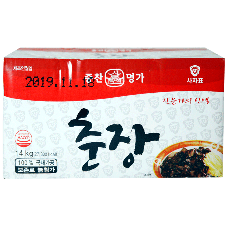 黑麵醬사자표-춘장14kg