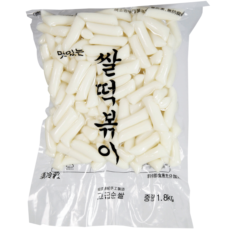 低溫配送_韓國年糕條쌀떡볶이떡 (냉장)1.8kg（冷藏）