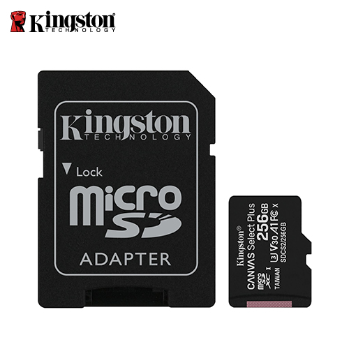Kingston 金士頓 Canvas Select Plus microSD 256GB 記憶卡(SDCS2/256GB)