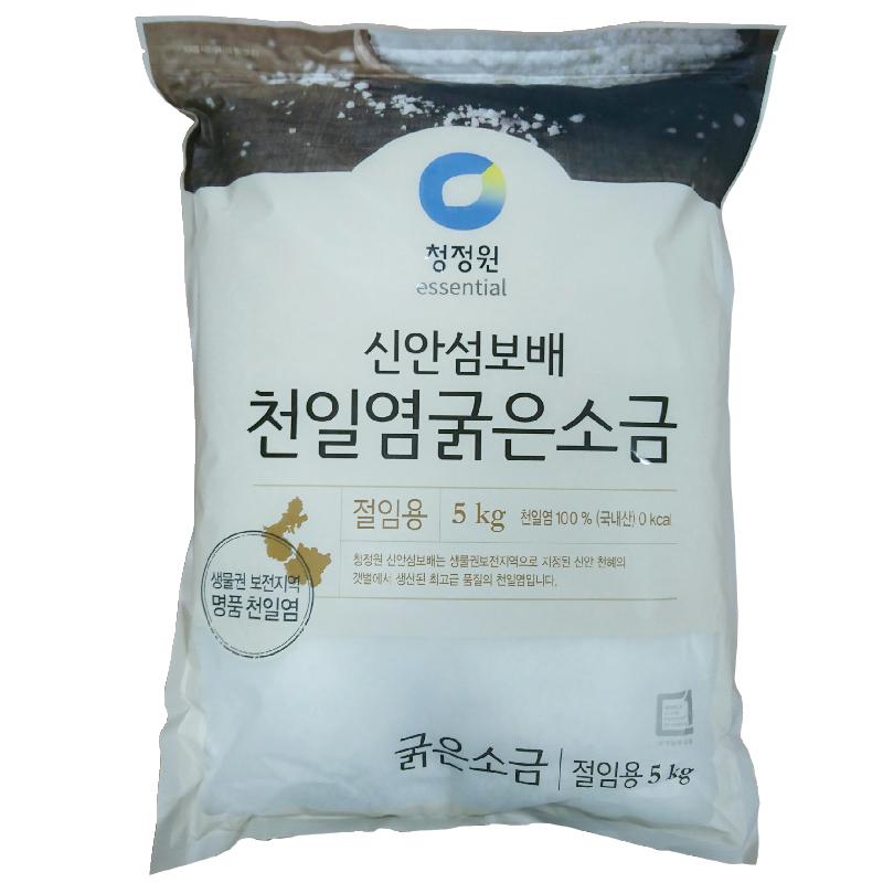 清淨園純淨粗鹽(日曬鹽) 청정원굵은소금(천일염)5kg