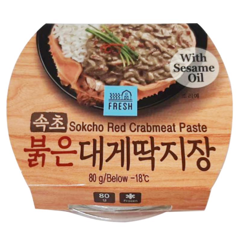 低溫配送_韓國即食松葉蟹膏醬속초 붉은 대게딱지장 80g