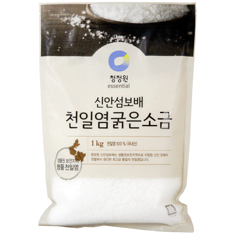 清淨園純淨粗鹽(日曬鹽) 청정원굵은소금(천일염)1kg
