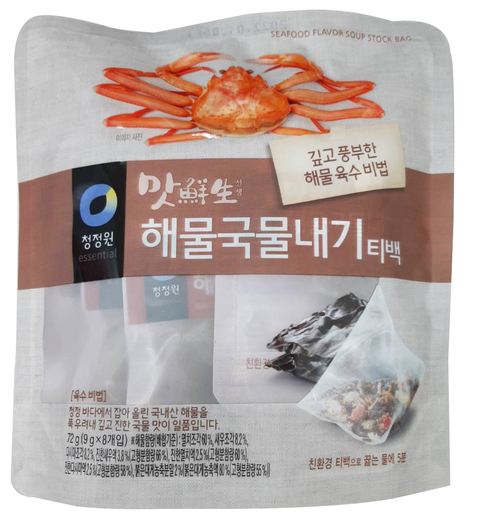 清淨園韓式海鮮小魚乾湯包청정원 맛선생 해물국물내기티백10g/8包