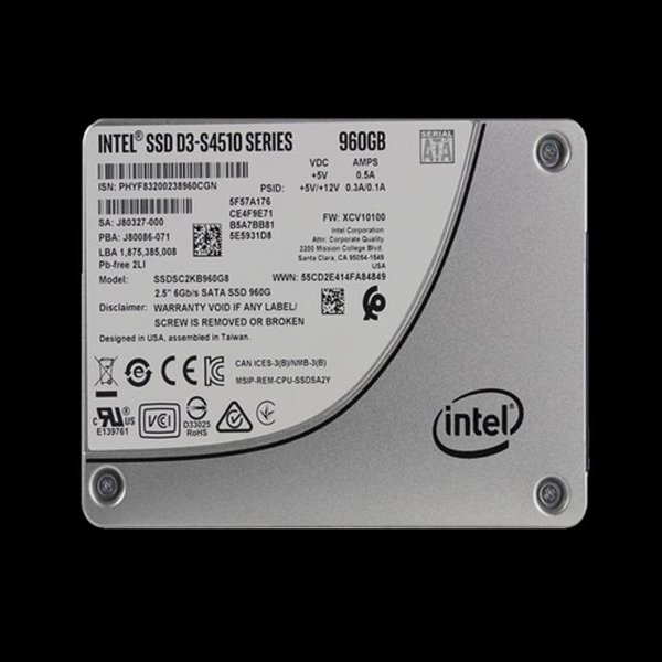 INTEL 인텔 D3-S4510 Series 960GB SSD 하드 인텔