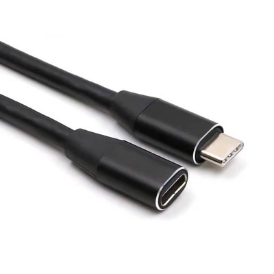 現貨_品名: type-c延長線全功能16芯公轉母USB3.1傳輸線鋁合金外殼(黑色)1M J-14647