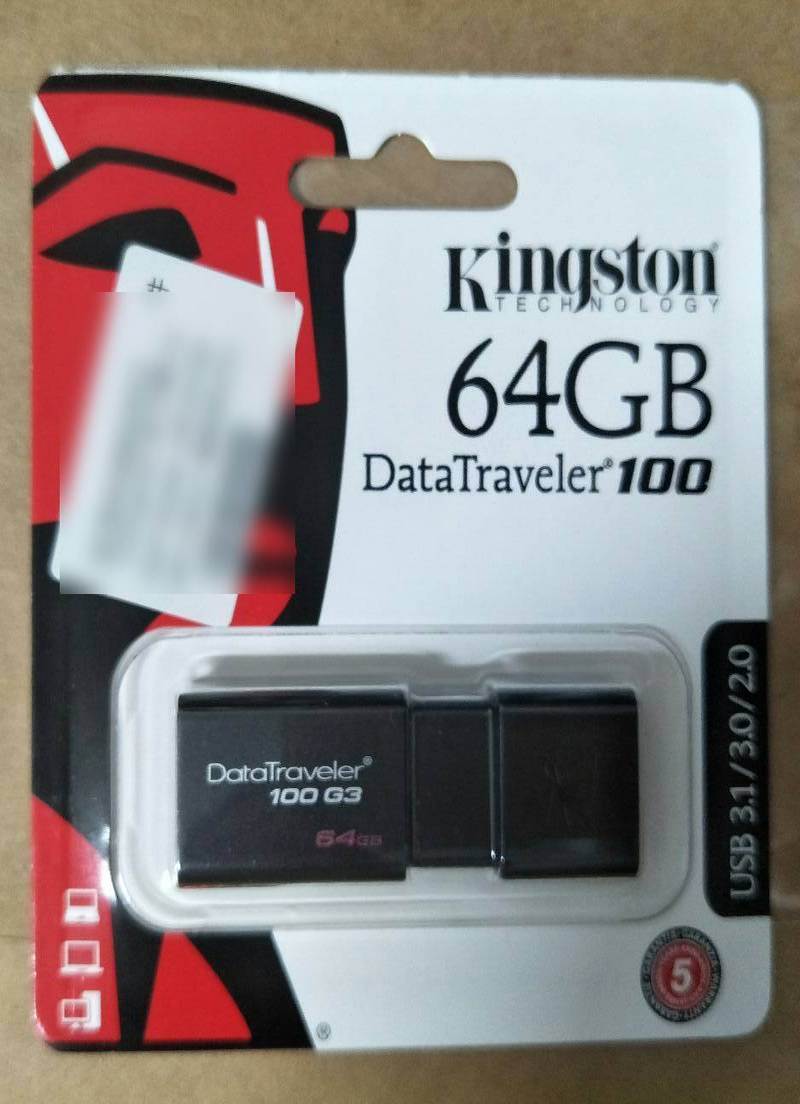金士頓 DataTraveler 100 G3 64GB USB3.0 隨身碟