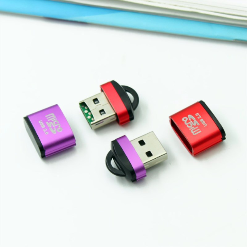 品名: 迷你USB讀卡器micro SD/TF手機內存卡讀卡器(顏色隨機) J-14731