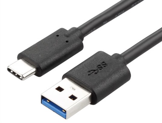  線材_Type-C to USB3.0 接頭 可從Type-C充電 可同步數據至筆電中
