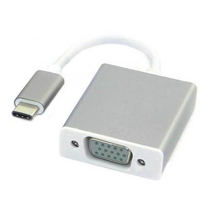 Type-C 轉 VGA 轉換器 USB Type-C轉換器 塑膠外殼