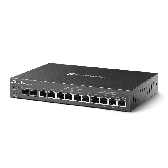 TP-Link ER7212PC 三合一 Gigabit VPN 防火牆 PoE交換器 雲端管理路由器(SFP WAN)商辦/企業適用
